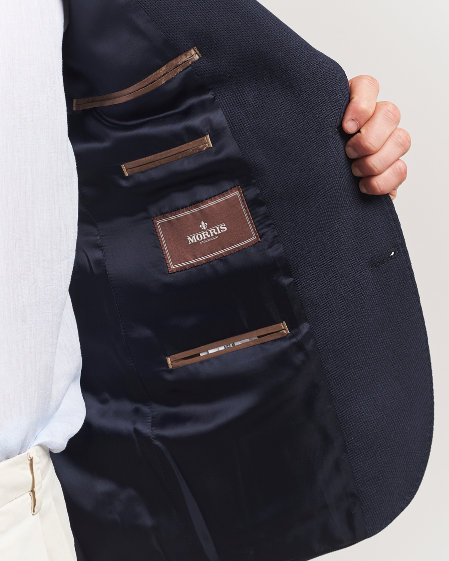 Herre | Dressjakker | Morris Heritage | Cotton Jersey Blazer Navy