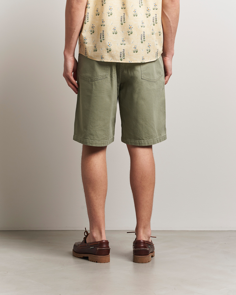 Herre | Shorts | orSlow | Summer Fatigue Shorts Green