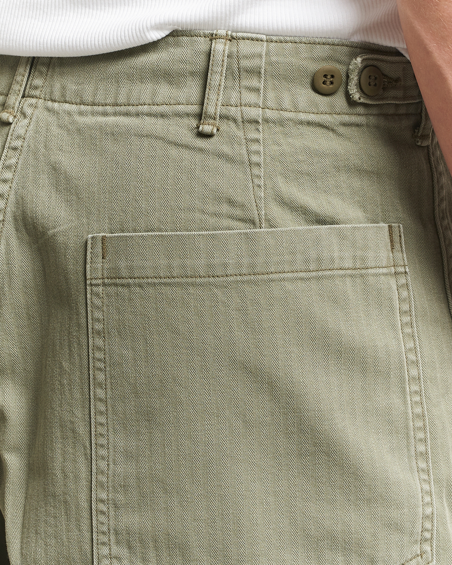 Herre | Shorts | orSlow | Summer Fatigue Shorts Green