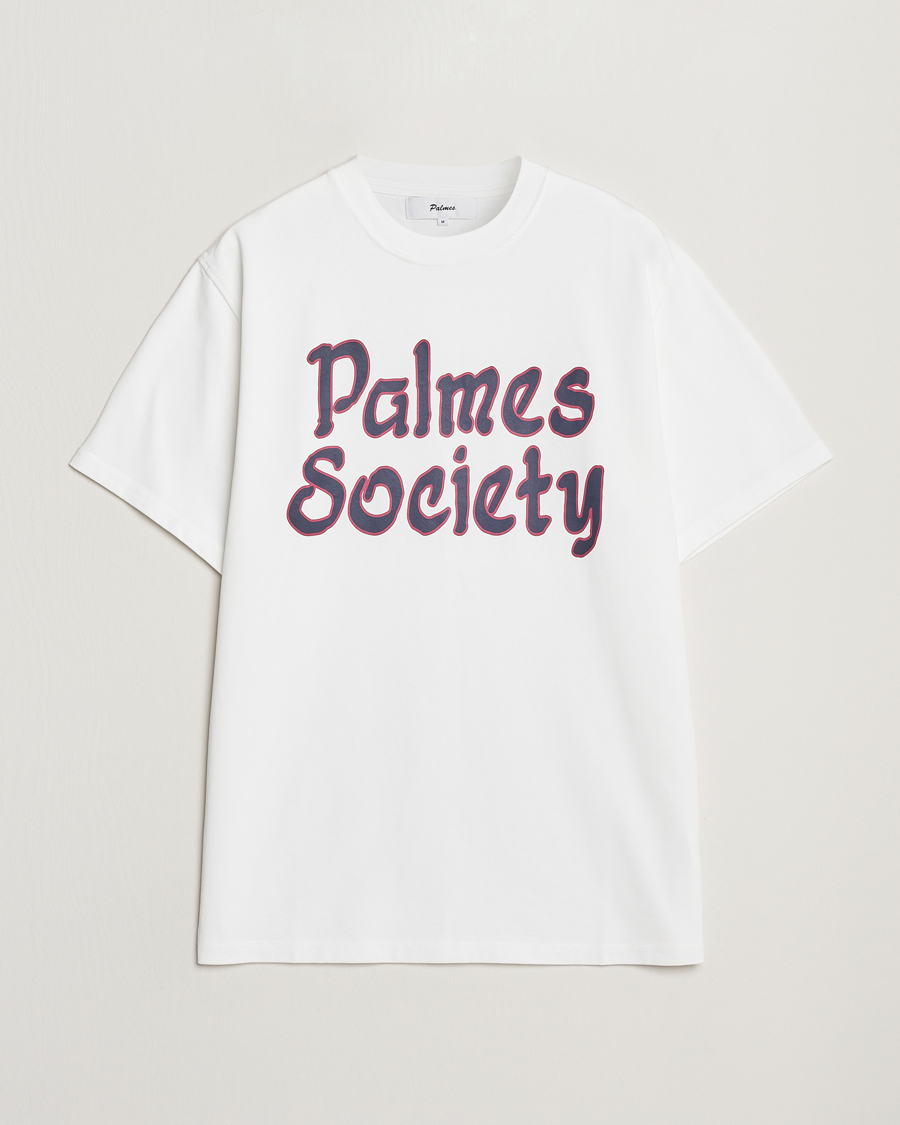 Herre | T-Shirts | Palmes | Society T-Shirt White