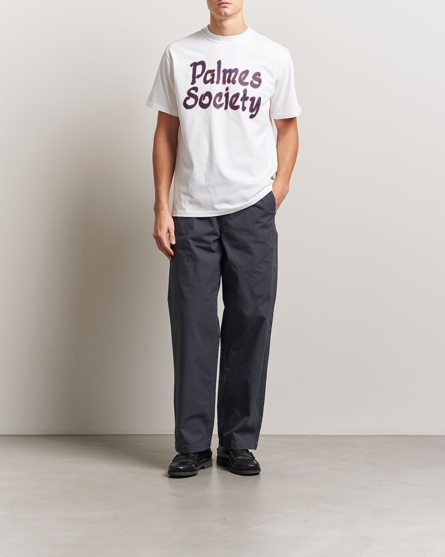 Herre | T-Shirts | Palmes | Society T-Shirt White