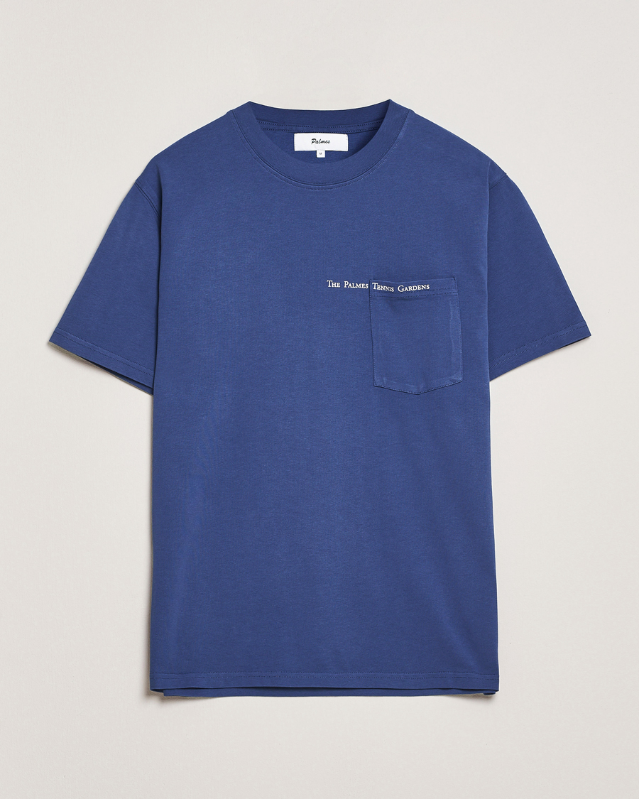 Herre | T-Shirts | Palmes | Garden Pocket T-Shirt Dark Blue