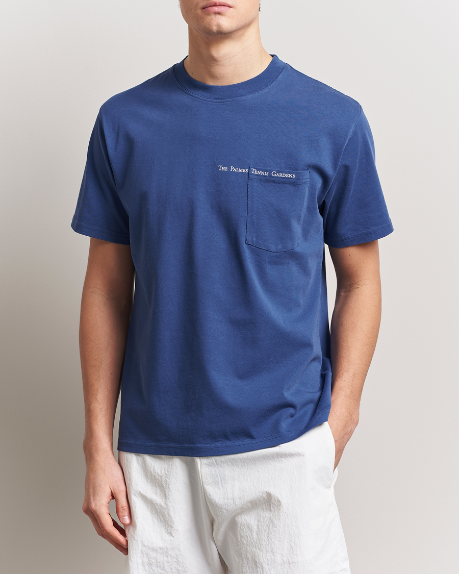 Herre | T-Shirts | Palmes | Garden Pocket T-Shirt Dark Blue