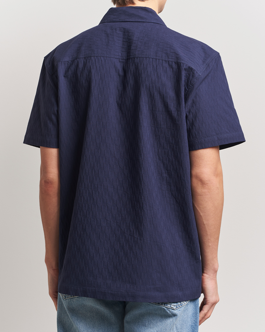 Herre | Skjorter | Palmes | Garden Short Sleeve Shirt Navy