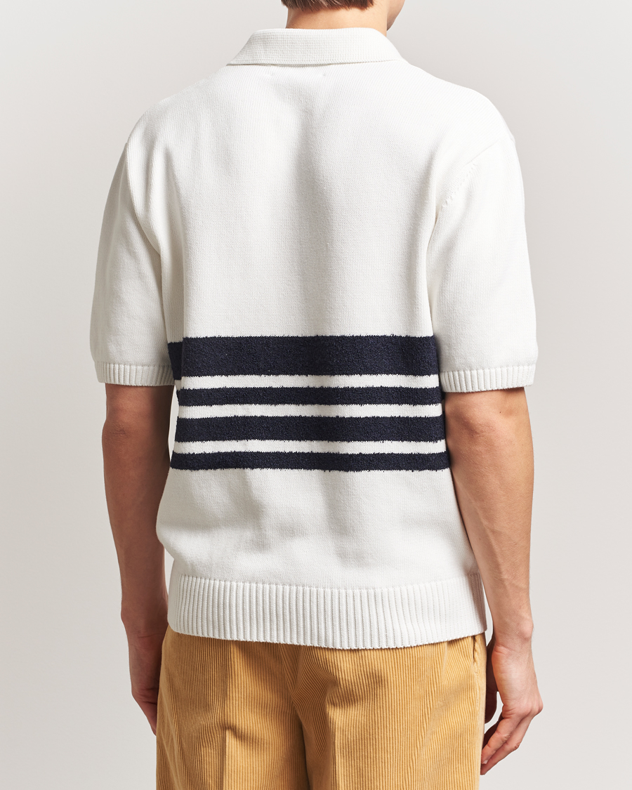 Herre | Pikéer | Palmes | Panel Knit Polo Off White