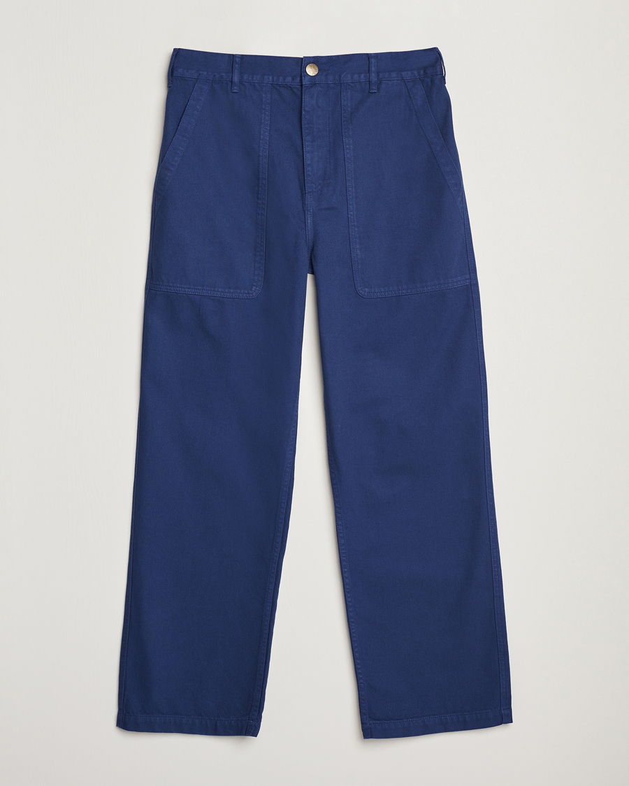 Herre | Bukser | Palmes | Twill Cotton Pants Dark Blue