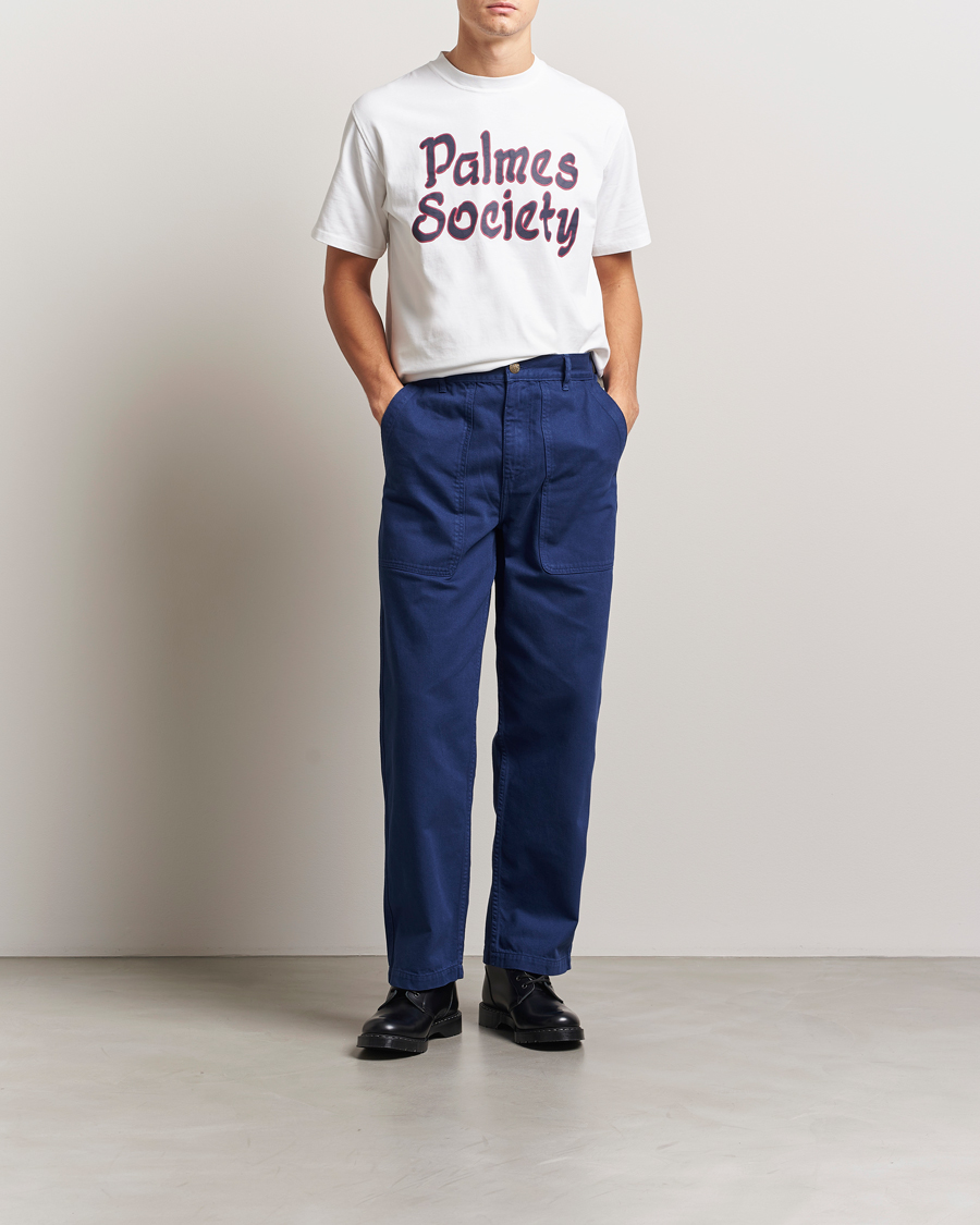 Herre | Bukser | Palmes | Twill Cotton Pants Dark Blue