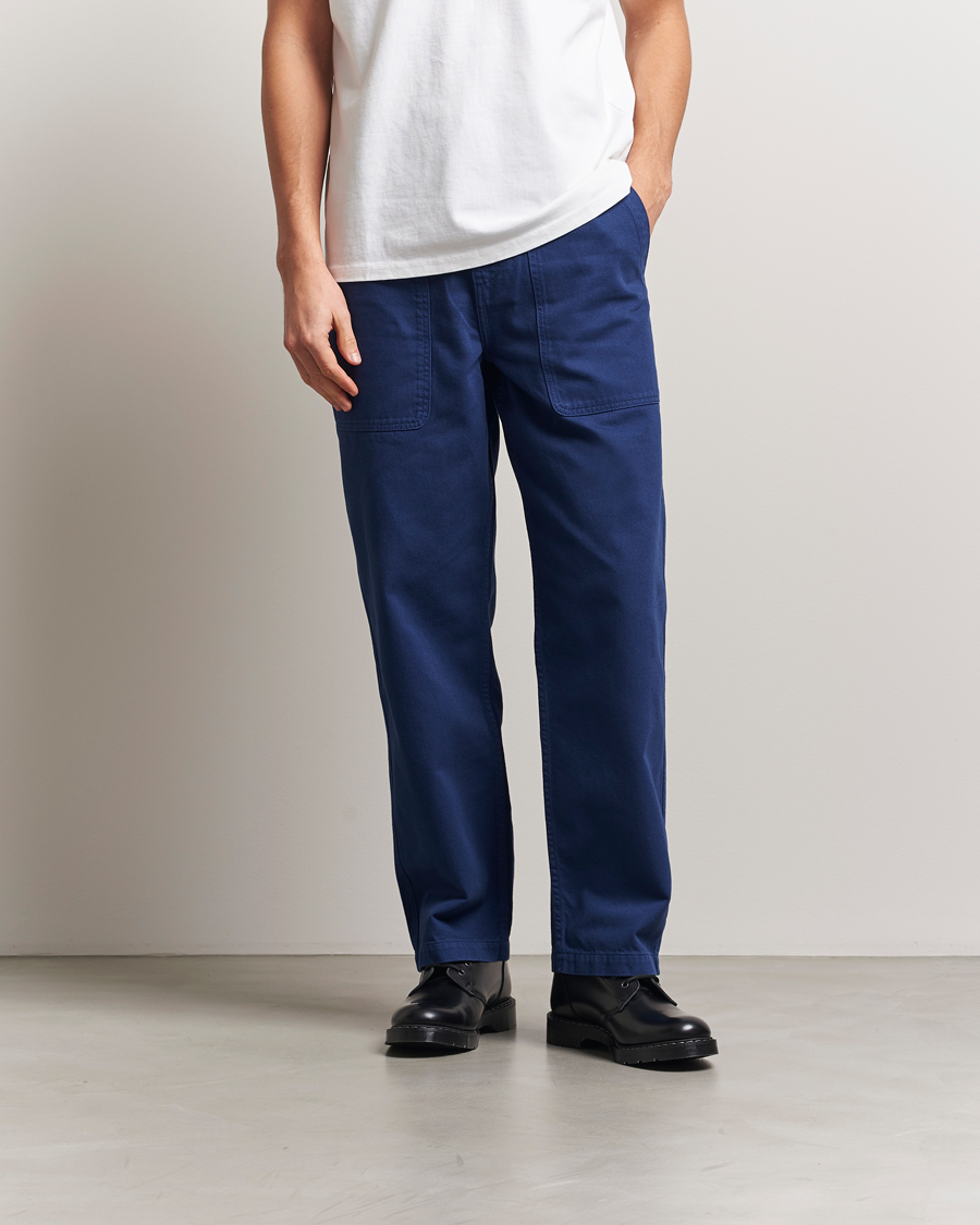 Herre | Bukser | Palmes | Twill Cotton Pants Dark Blue