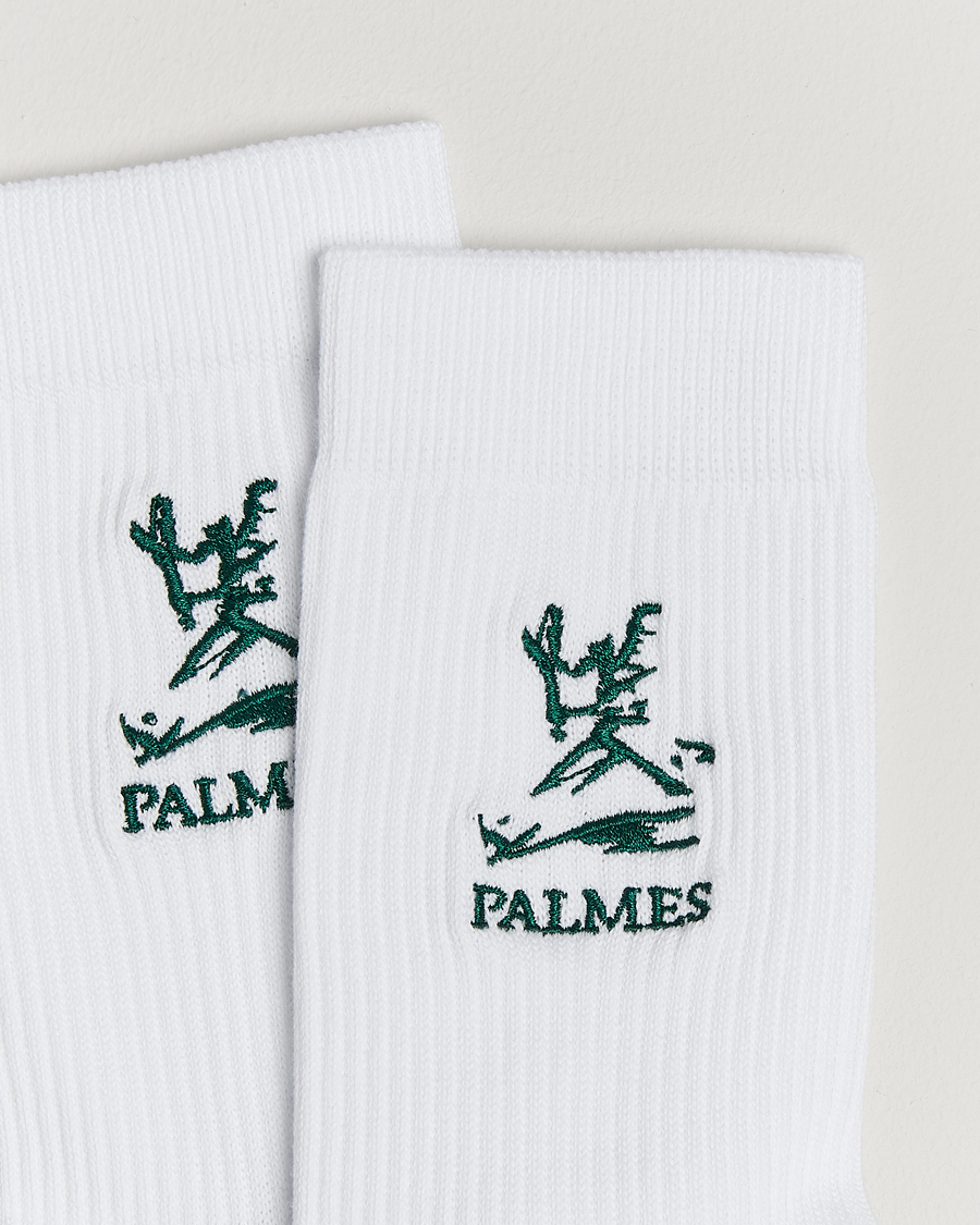 Herre | Undertøy | Palmes | 2-Pack Contrast Tennis Socks White