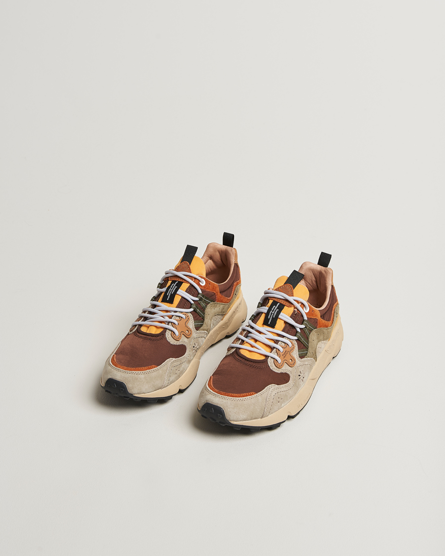 Herre | Sneakers | Flower Mountain | Yamano 3 Suede/Nylon Sneaker Olive