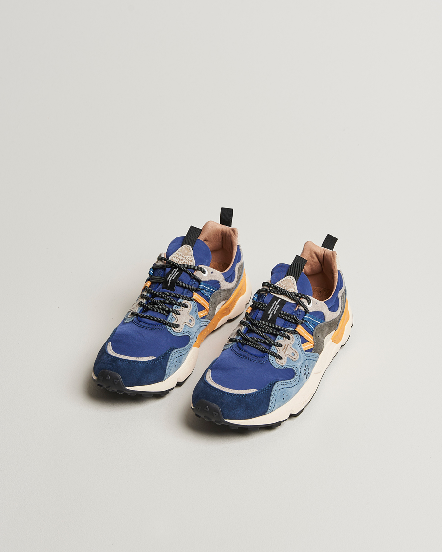 Herre | Sneakers | Flower Mountain | Yamano 3 Suede/Nylon Sneaker Mixed Blue