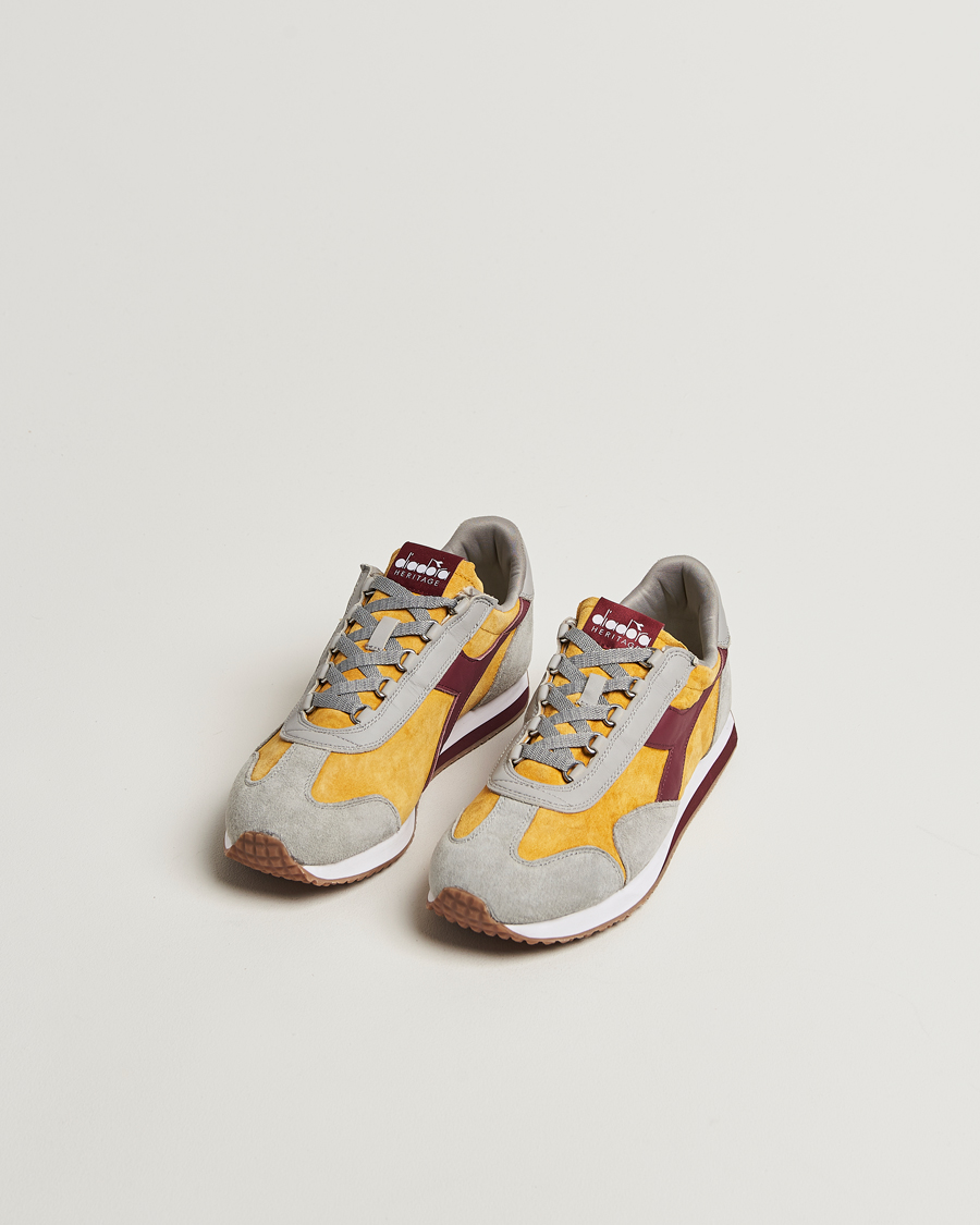 Herre | Sneakers | Diadora | Equipe 75 Running Sneaker Grey/Yellow