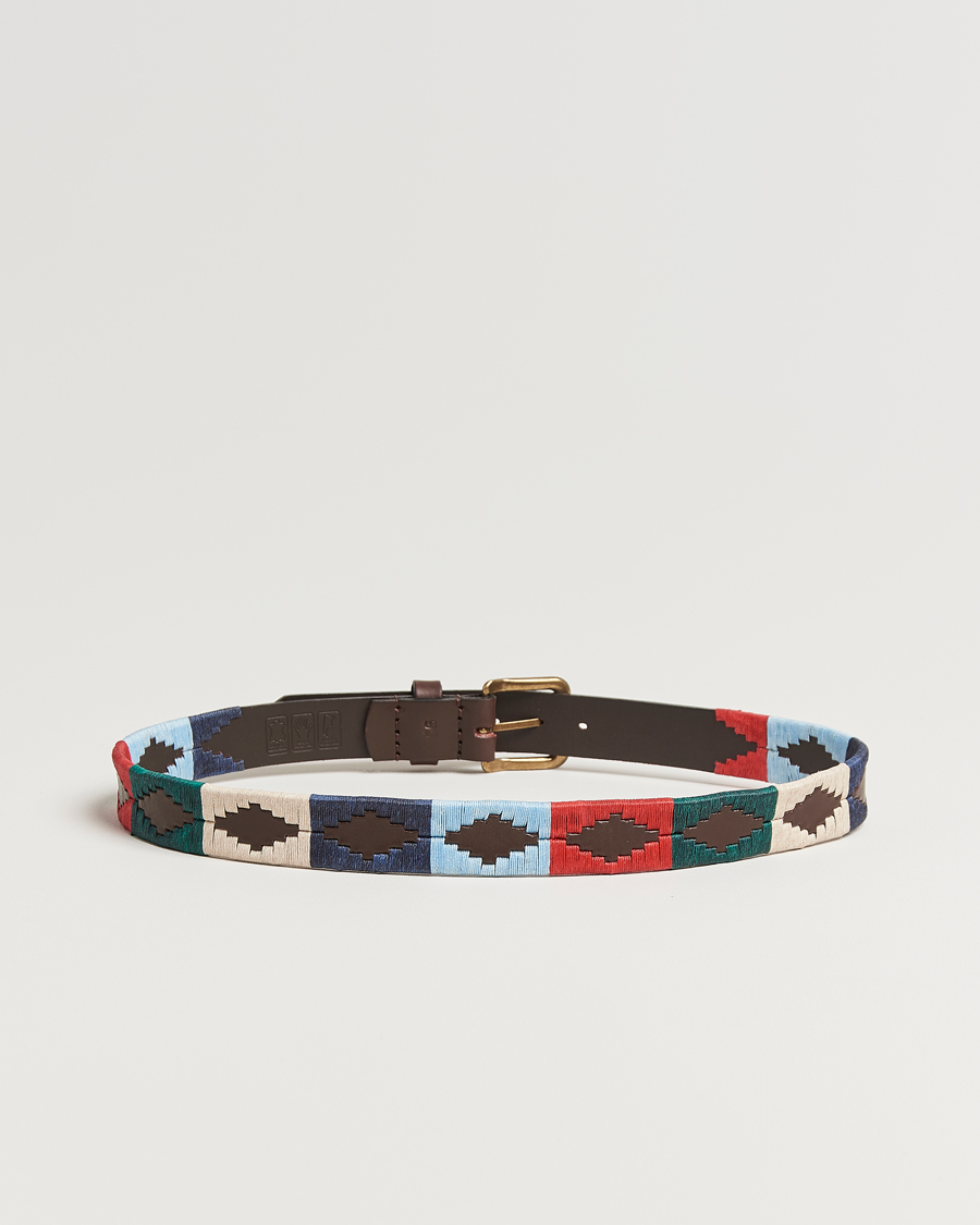 Herre | Belter | Pampeano | Multi Hand Stitched Classic Leather Belt 3,5cm