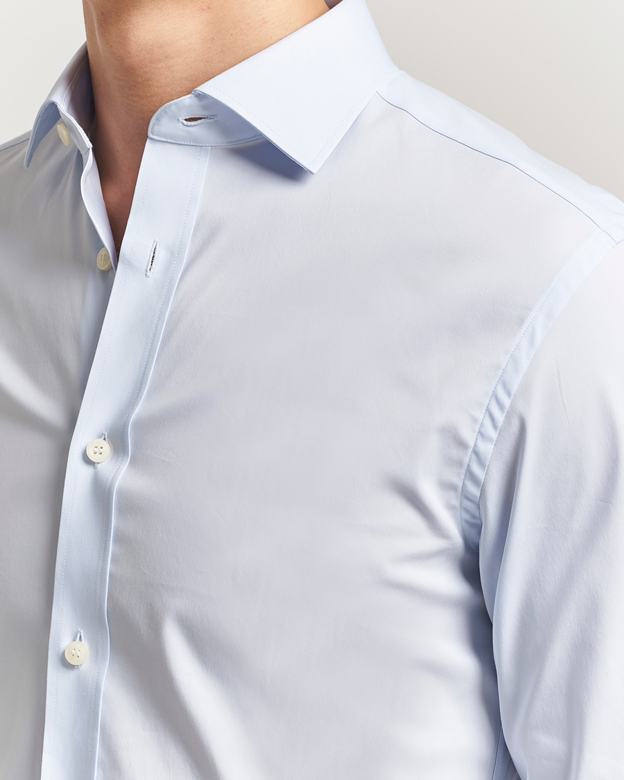 Herre | Skjorter | Tiger of Sweden | Adley Slim Fit Cut Away Shirt Light Blue