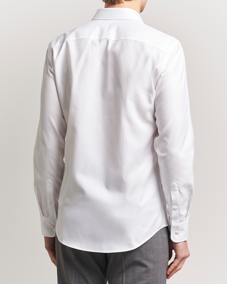 Herre | Skjorter | Tiger of Sweden | Adley Structured Slim Fit Cut Away Shirt White