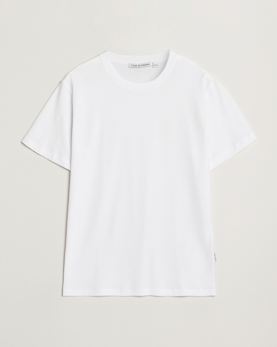 Herre | T-Shirts | Tiger of Sweden | Dillan Crew Neck T-Shirt White