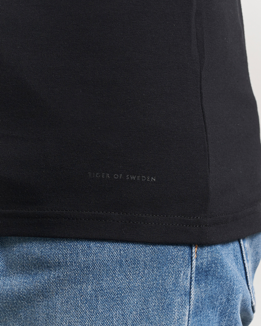 Herre | T-Shirts | Tiger of Sweden | Heimdal 2-Pack Crew Neck T-Shirt Black