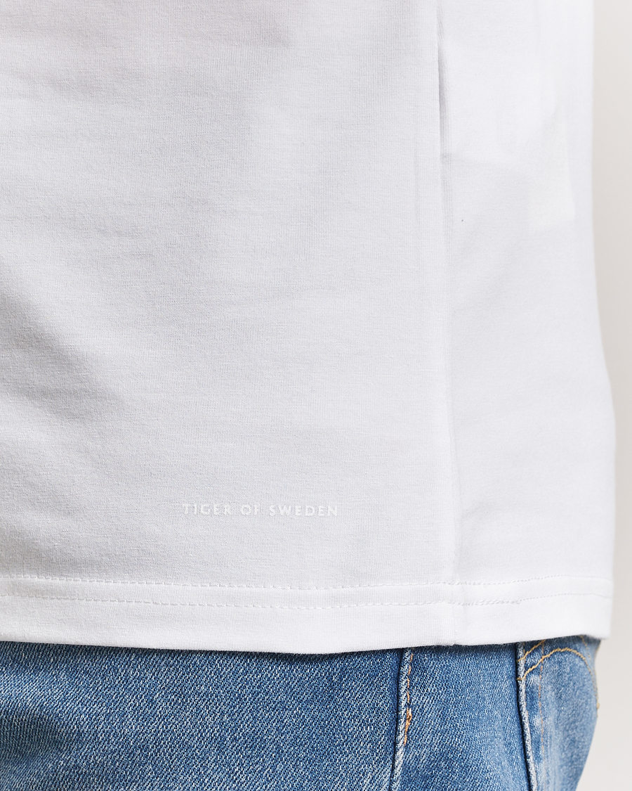 Herre | T-Shirts | Tiger of Sweden | Heimdal 2-Pack Crew Neck T-Shirt White