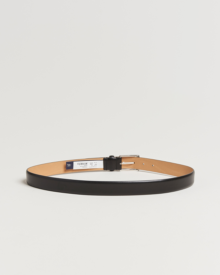 Herre | Belter | Tiger of Sweden | Asenby Leather 3 cm Belt Black