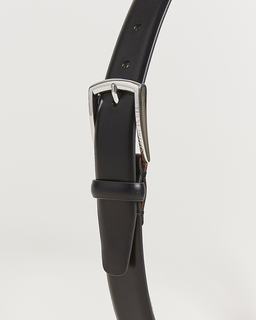 Herre | Belter | Tiger of Sweden | Asenby Leather 3 cm Belt Black