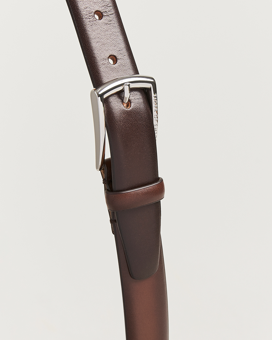 Herre | Belter | Tiger of Sweden | Asenby Leather 3 cm Belt Dark Brown
