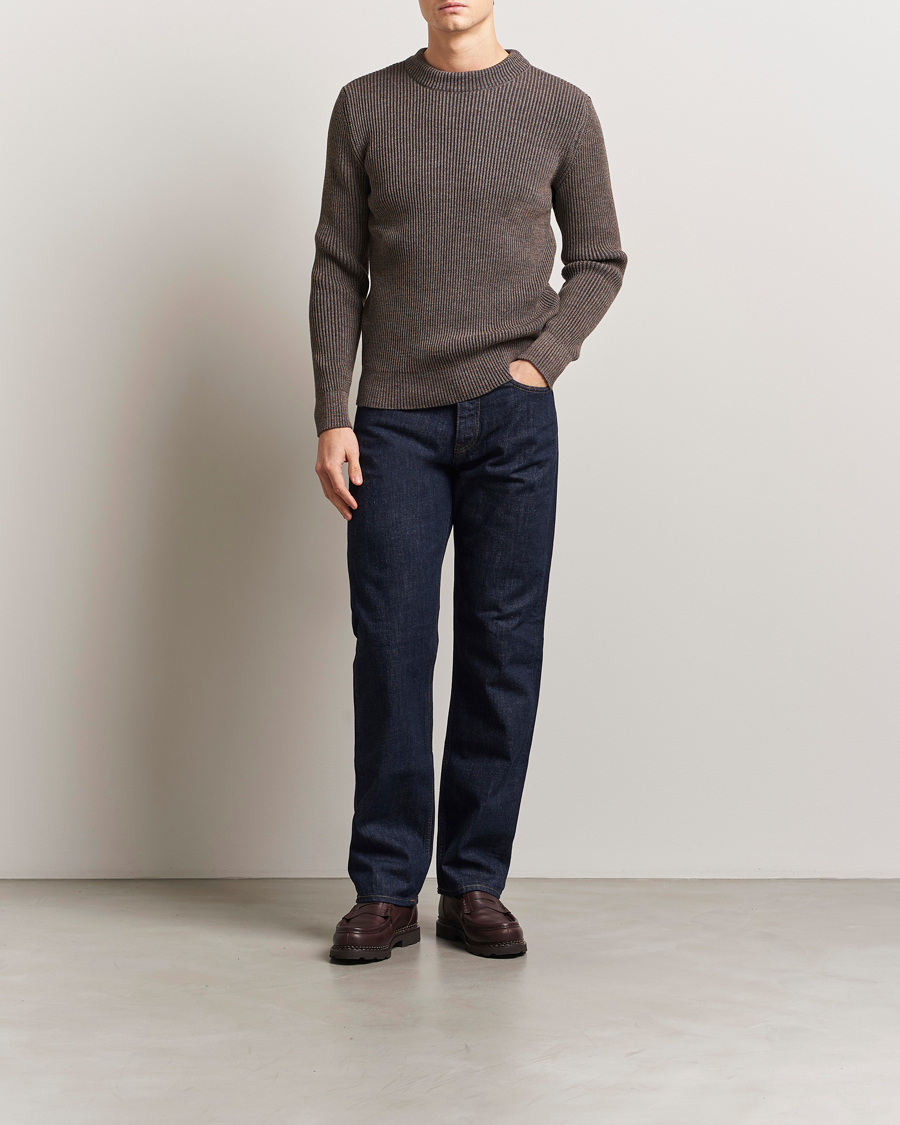 Herre | Gensere | S.N.S. Herning | Fender Wool Crew Neck Terra Brown