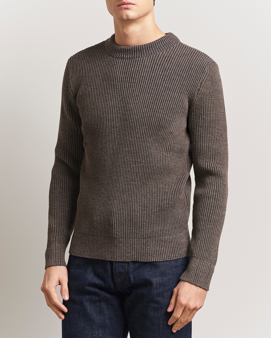 Herre | Gensere | S.N.S. Herning | Fender Wool Crew Neck Terra Brown