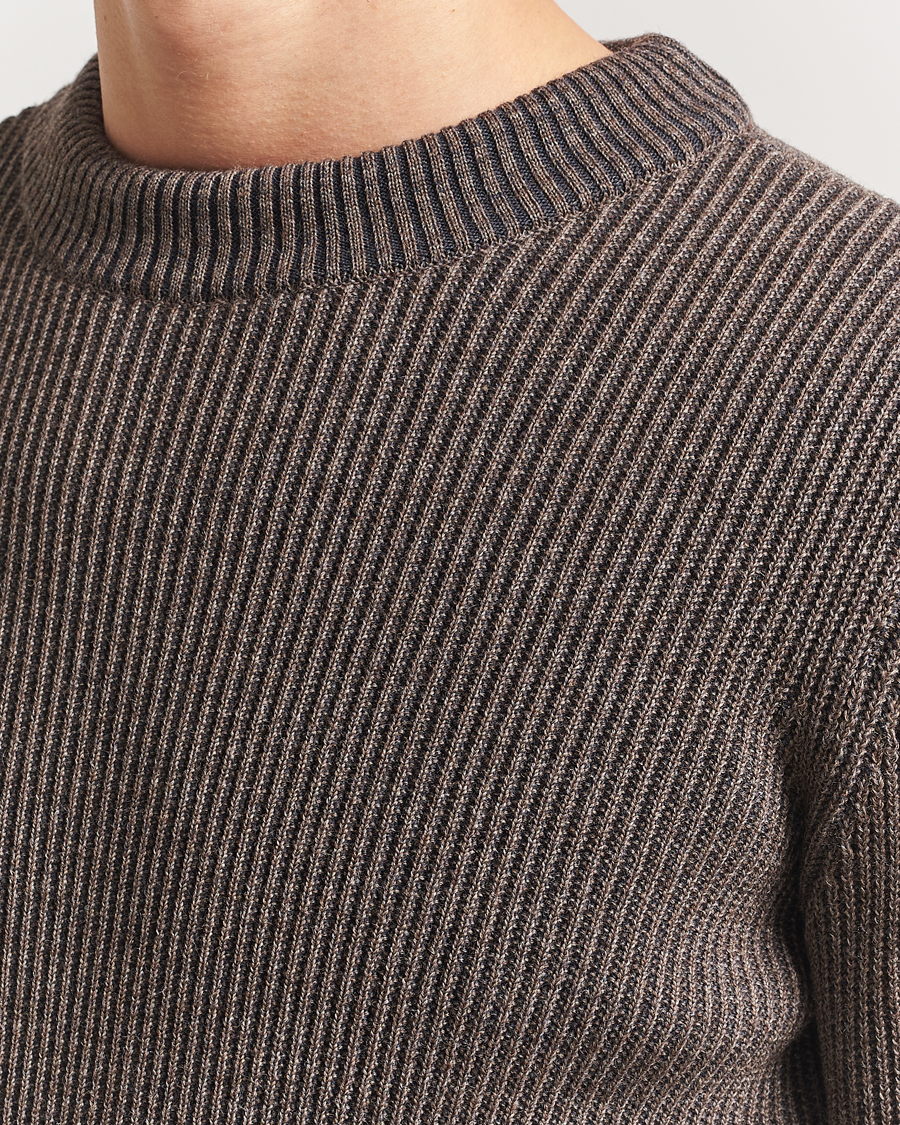 Herre | Gensere | S.N.S. Herning | Fender Wool Crew Neck Terra Brown
