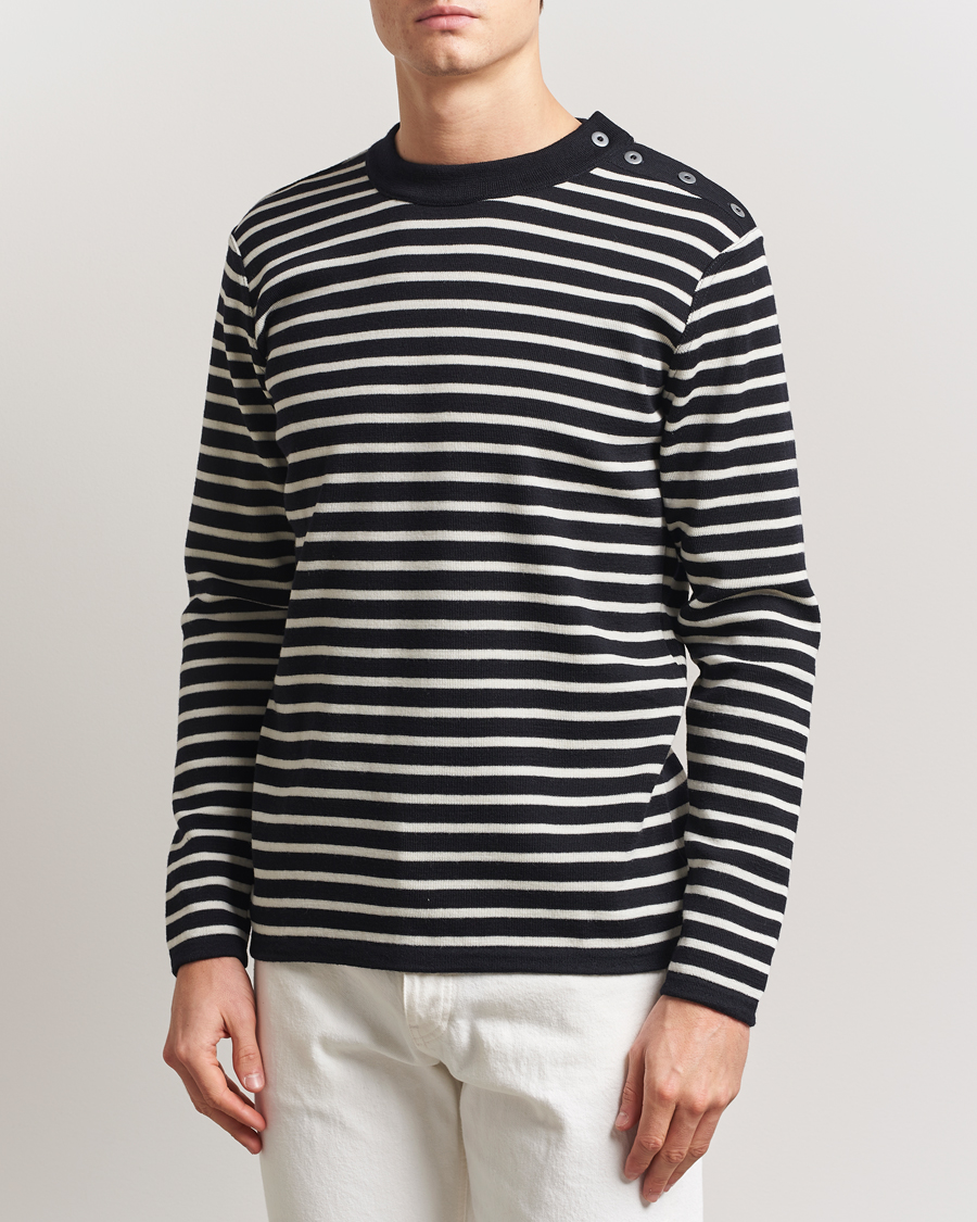 Herre | Gensere | S.N.S. Herning | Naval Crew Neck Navy/White