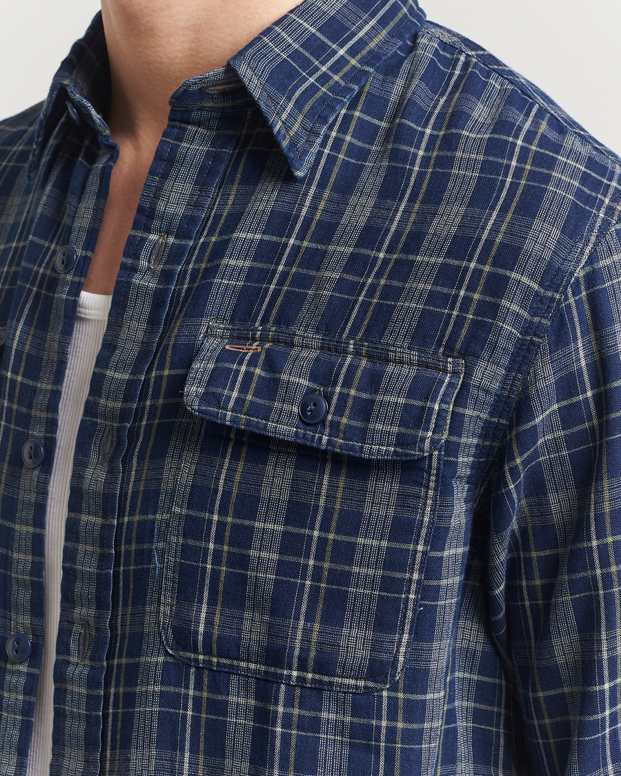 Herre | Skjorter | RRL | Matlock Double Pocket Shirt Indigo Plaid