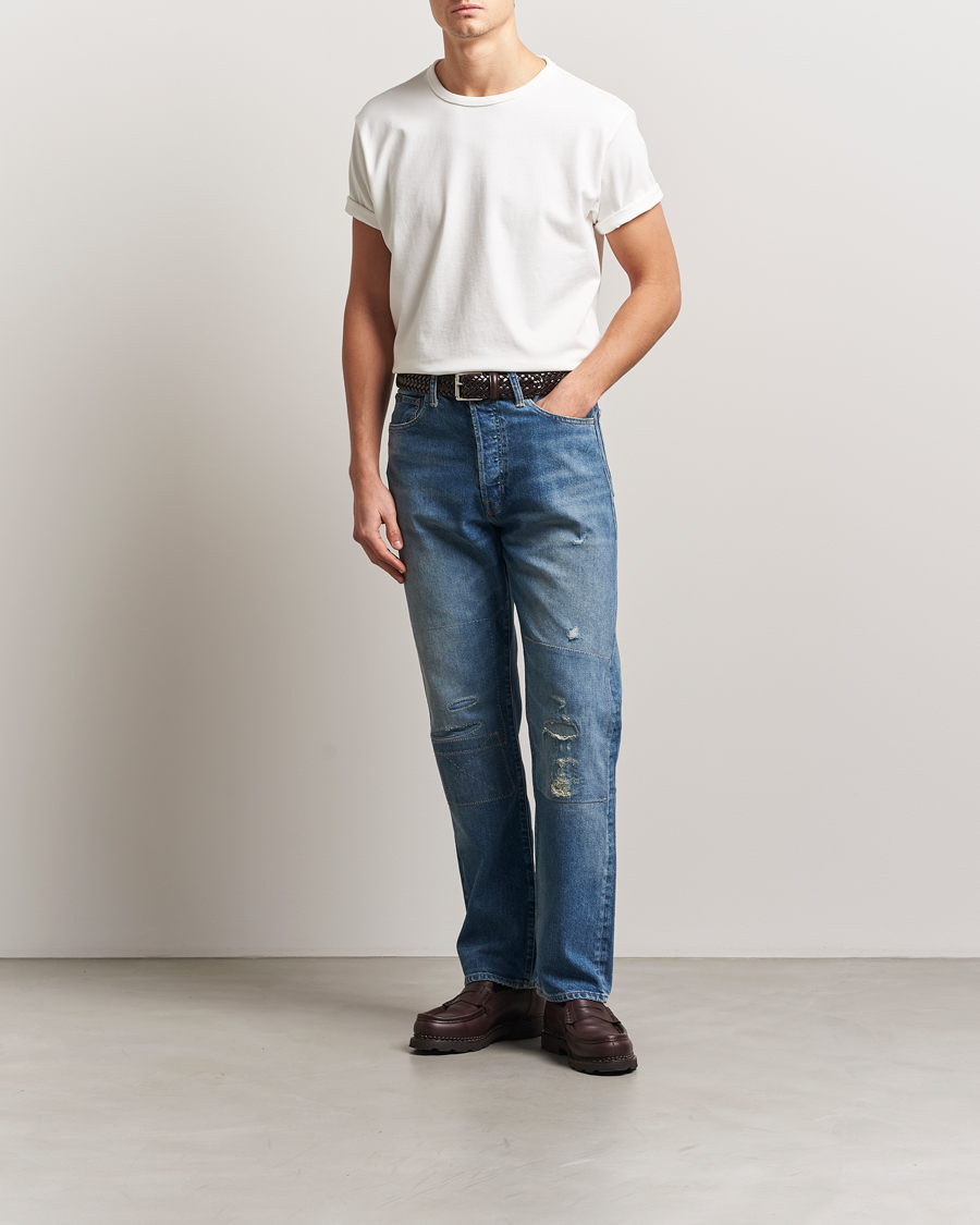 Herre | T-Shirts | RRL | Heavy Weight Tee Warm White
