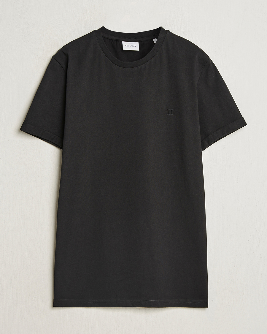 Herre | T-Shirts | LES DEUX | Nørregaard Tonal T-Shirt Black