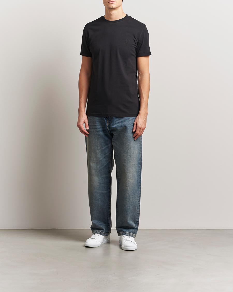 Herre | T-Shirts | LES DEUX | Nørregaard Tonal T-Shirt Black