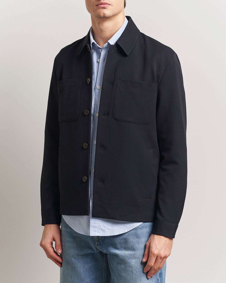 Herre | Skjorter | LES DEUX | Marsielle Hybrid Jacket Dark Navy