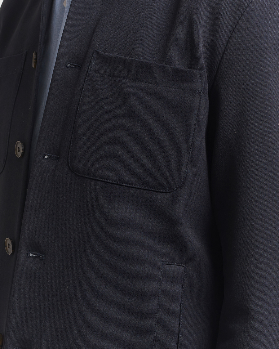 Herre | Skjorter | LES DEUX | Marsielle Hybrid Jacket Dark Navy