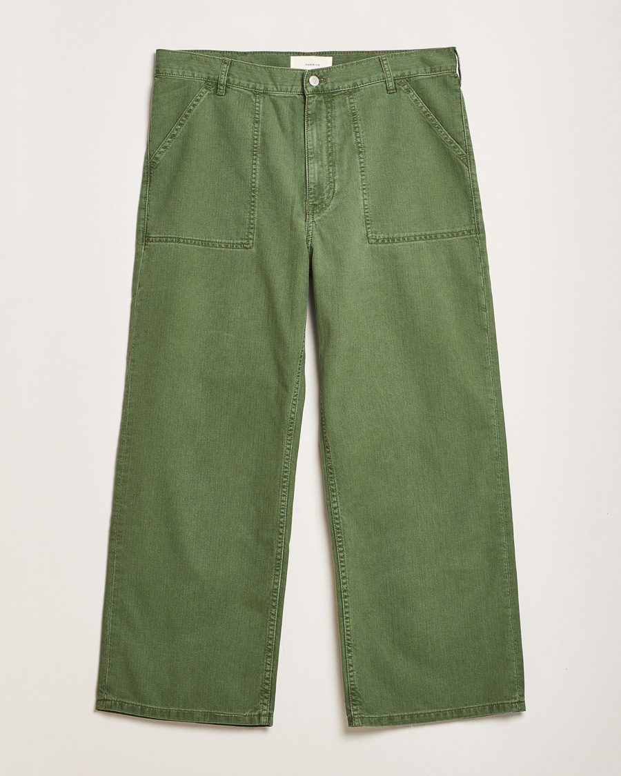 Herre | Bukser | Jeanerica | GM010 Genua Worker Chino Chevron Green