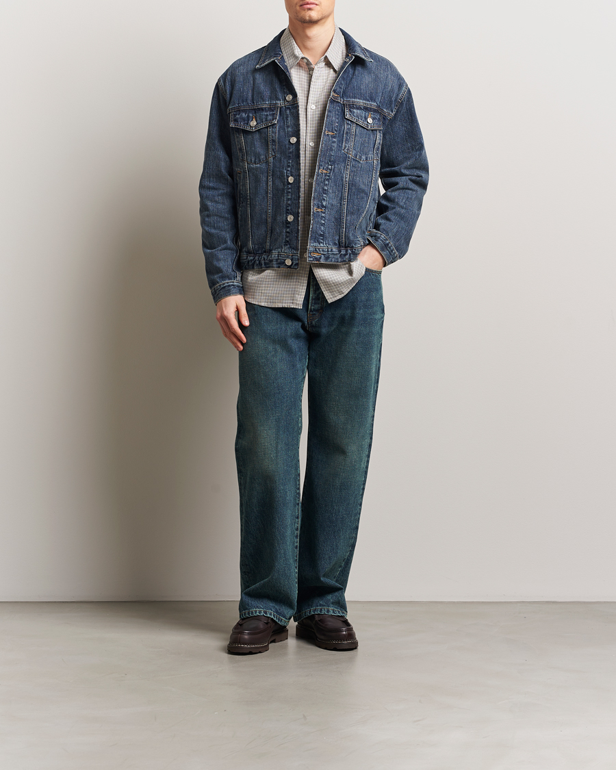 Herre | Jakker | Jeanerica | Joe Denim Jacket Dark Blue Righe