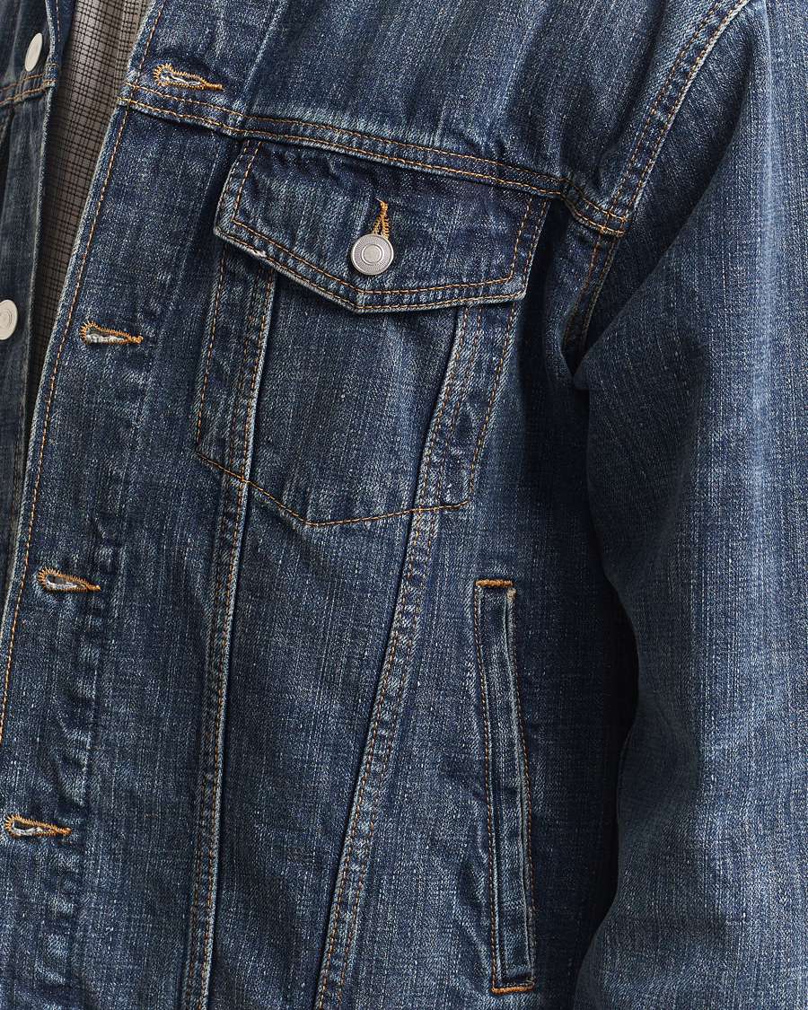 Herre | Jakker | Jeanerica | Joe Denim Jacket Dark Blue Righe