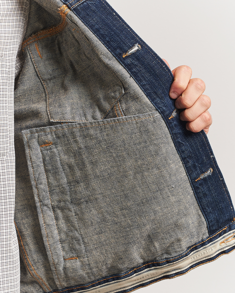 Herre | Jakker | Jeanerica | Joe Denim Jacket Dark Blue Righe