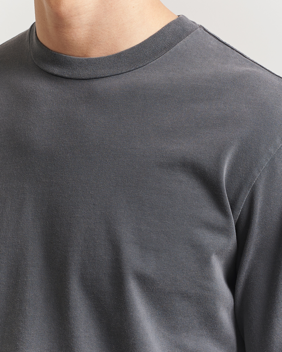 Herre | T-Shirts | Jeanerica | Clement Crew Neck Sweatshirt Washed Black