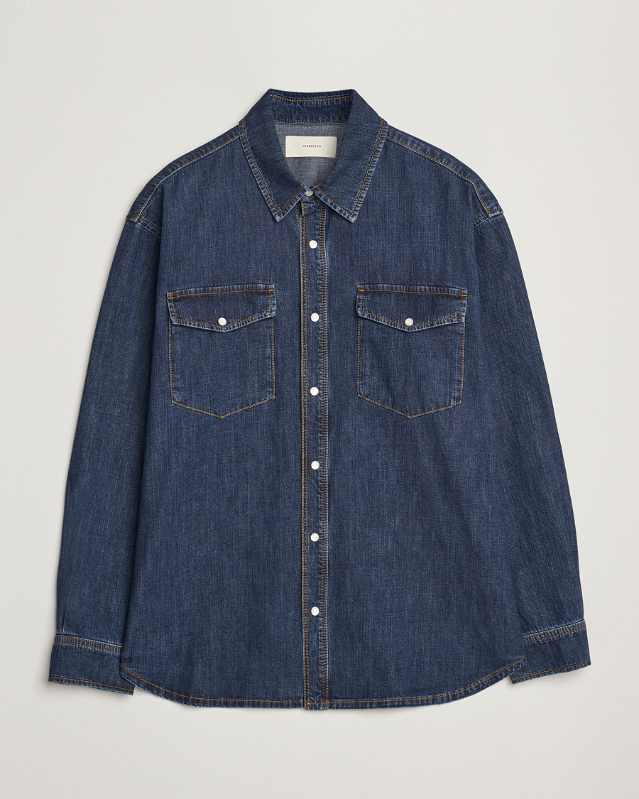 Herre | Skjorter | Jeanerica | Arno Denim Shirt Dark Blue Vintage