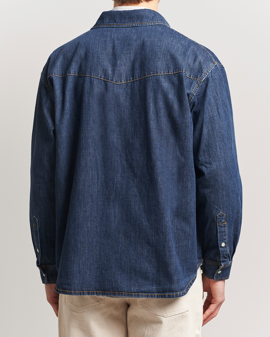 Herre | Skjorter | Jeanerica | Arno Denim Shirt Dark Blue Vintage