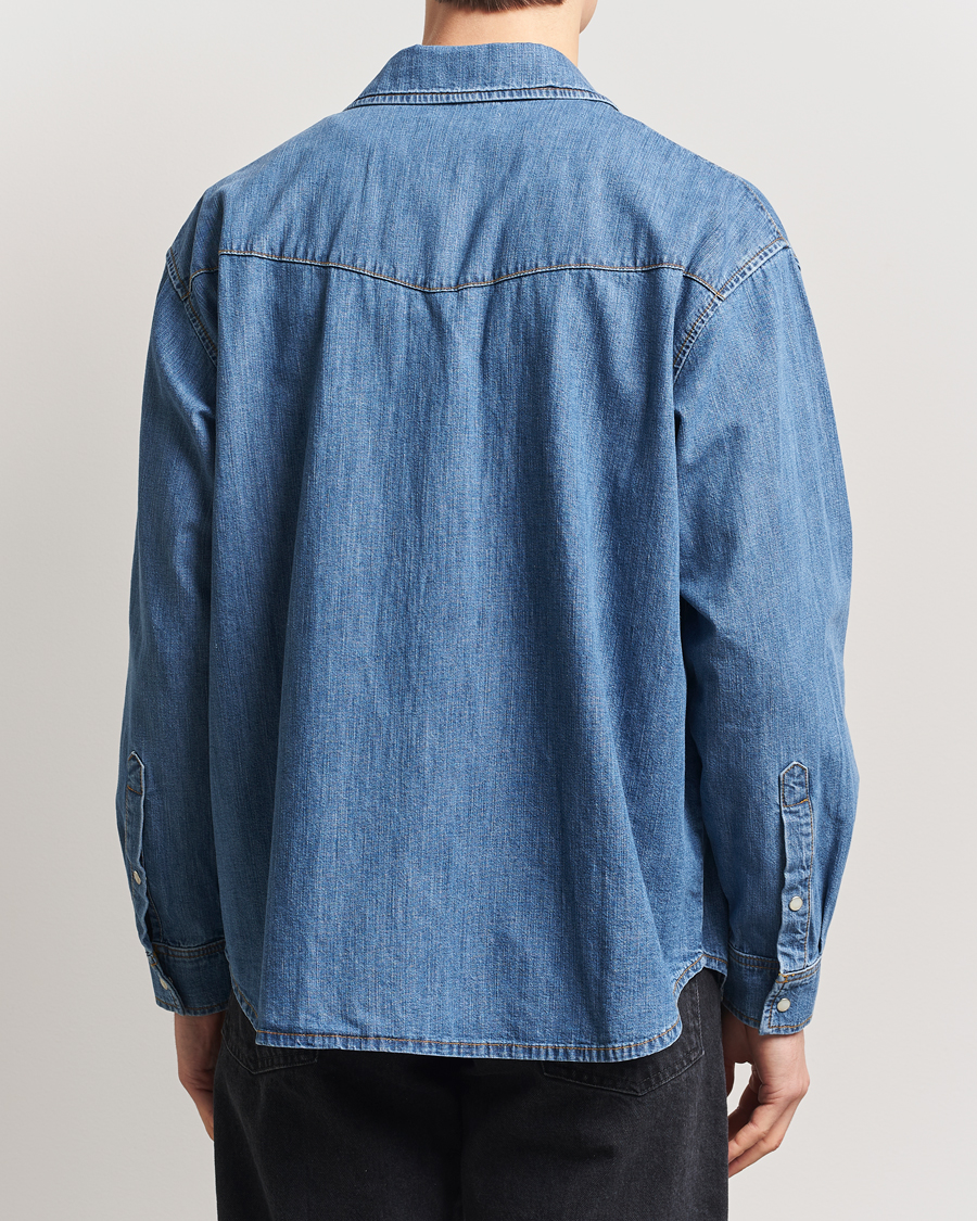Herre | Skjorter | Jeanerica | Arno Denim Shirt Light Blue Vintage