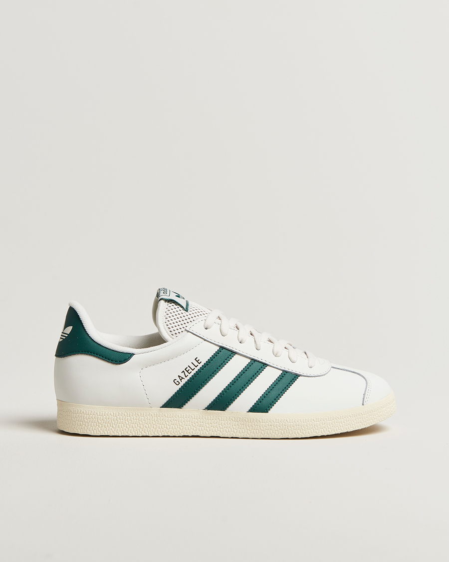 Herre | Sneakers | adidas Originals | Gazelle Leather Sneaker White/Green