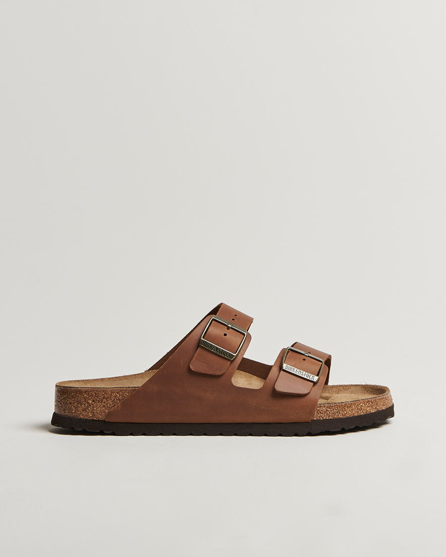 Herre | Sandaler og tøfler | BIRKENSTOCK | Arizona Classic Footbed Cognac Oiled Leather