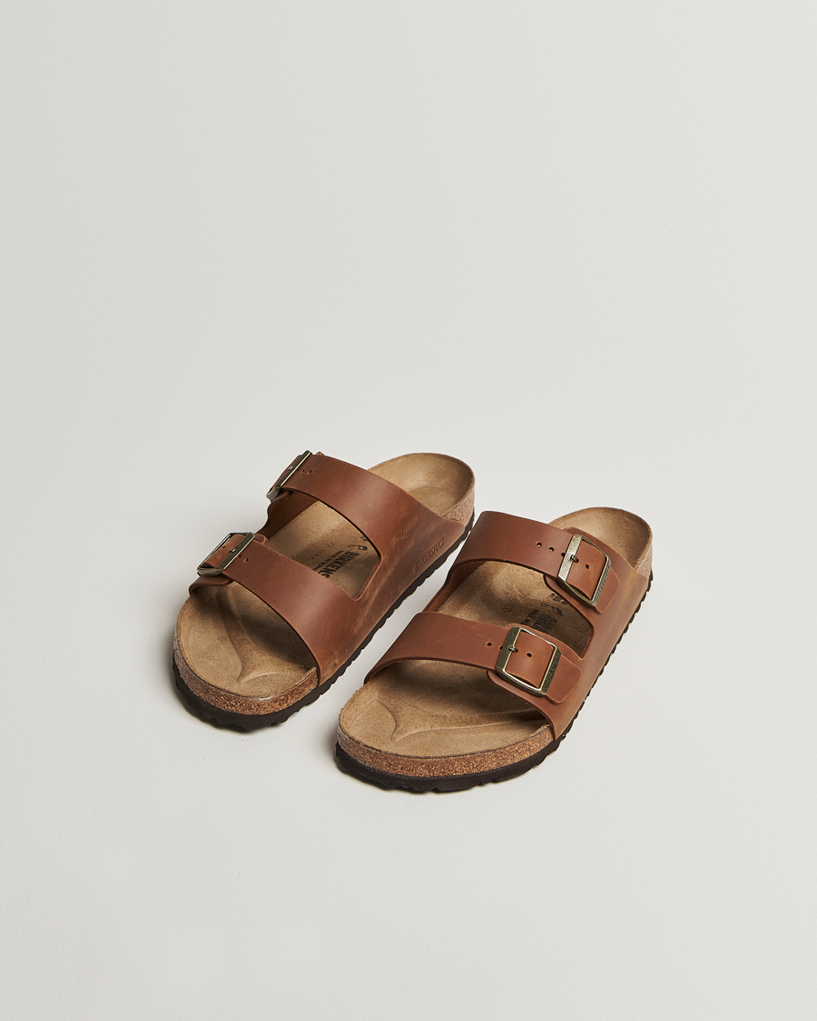 Herre | Sandaler og tøfler | BIRKENSTOCK | Arizona Classic Footbed Cognac Oiled Leather