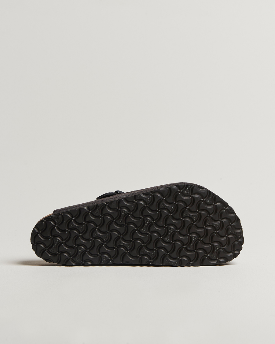 Herre | Sandaler og tøfler | BIRKENSTOCK | Boston Classic Footbed Velvet Grey Suede