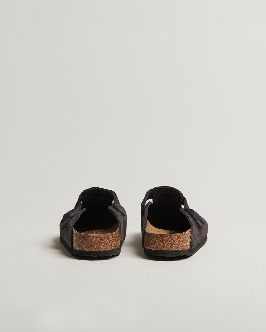 Herre | Sandaler og tøfler | BIRKENSTOCK | Boston Classic Footbed Velvet Grey Suede