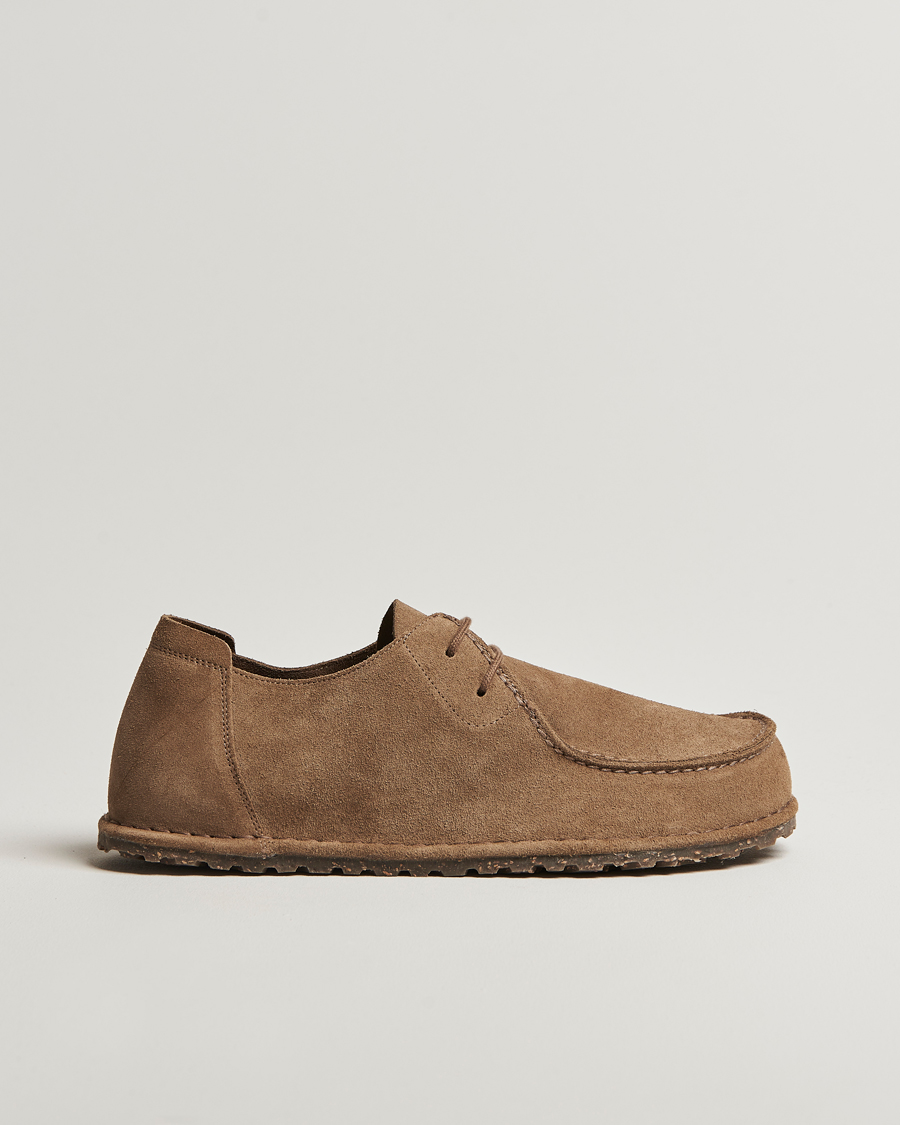 Herre | Loafers | BIRKENSTOCK | Utti Lace Suede Loafer Gray Taupe