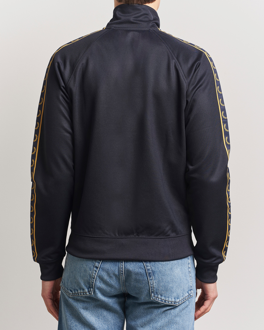 Herre | Gensere | Fred Perry | Taped Track Jacket Navy